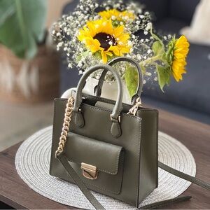 Michael Kors, bag dark green, khaki color, no defects